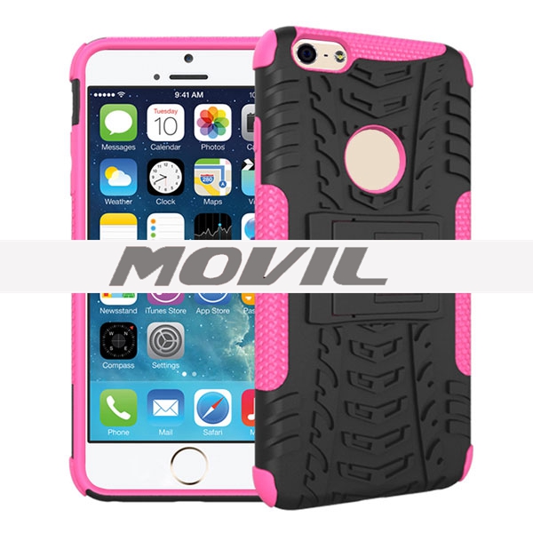 NP-1902 2 en 1 funda para iPhone 6 plus con soporte-5